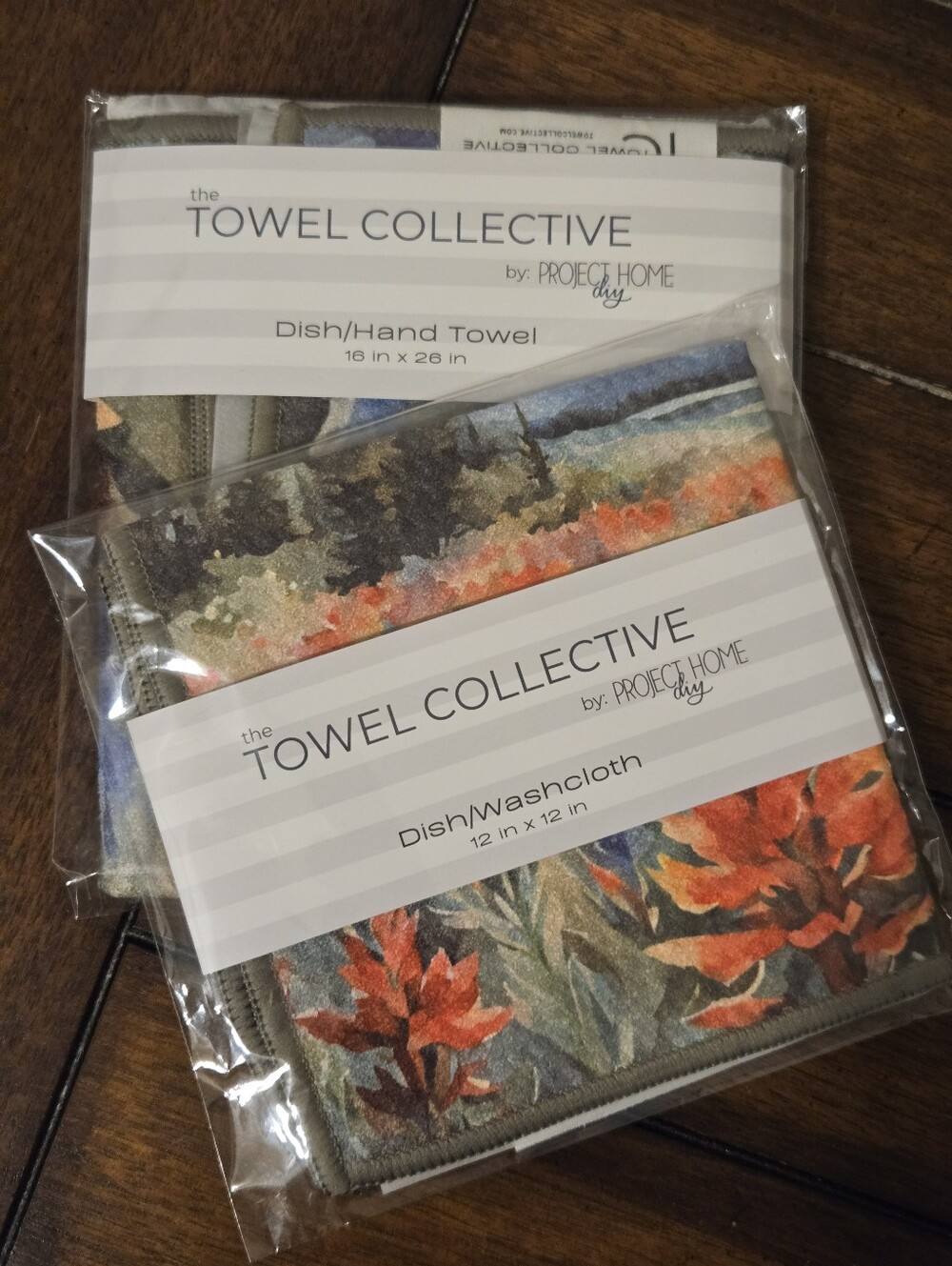 Towel Collective Kitchen/Hand Towel And Dish/Wash Coth Set - NEW